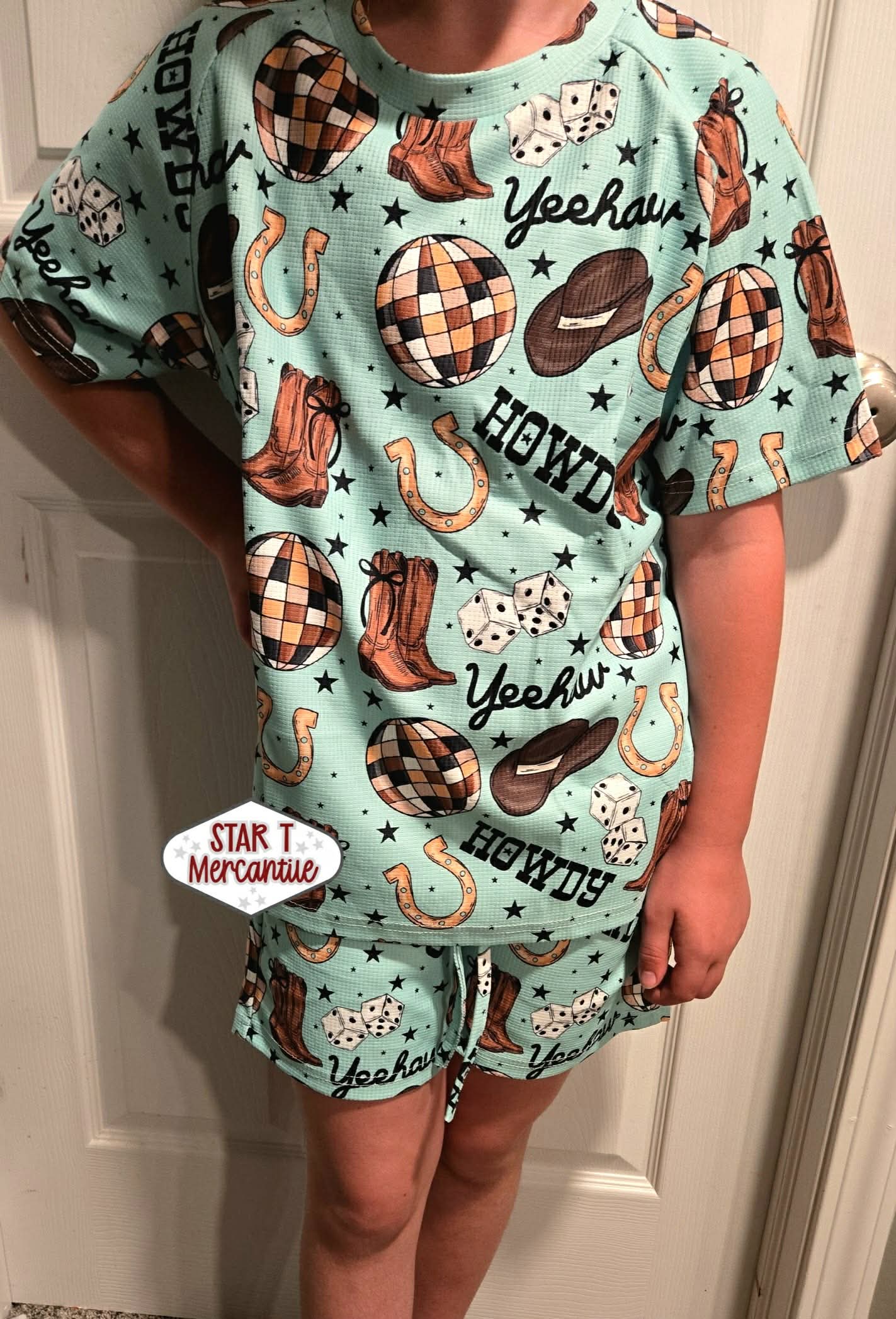 Custom Short Sleeve Waffle Sets