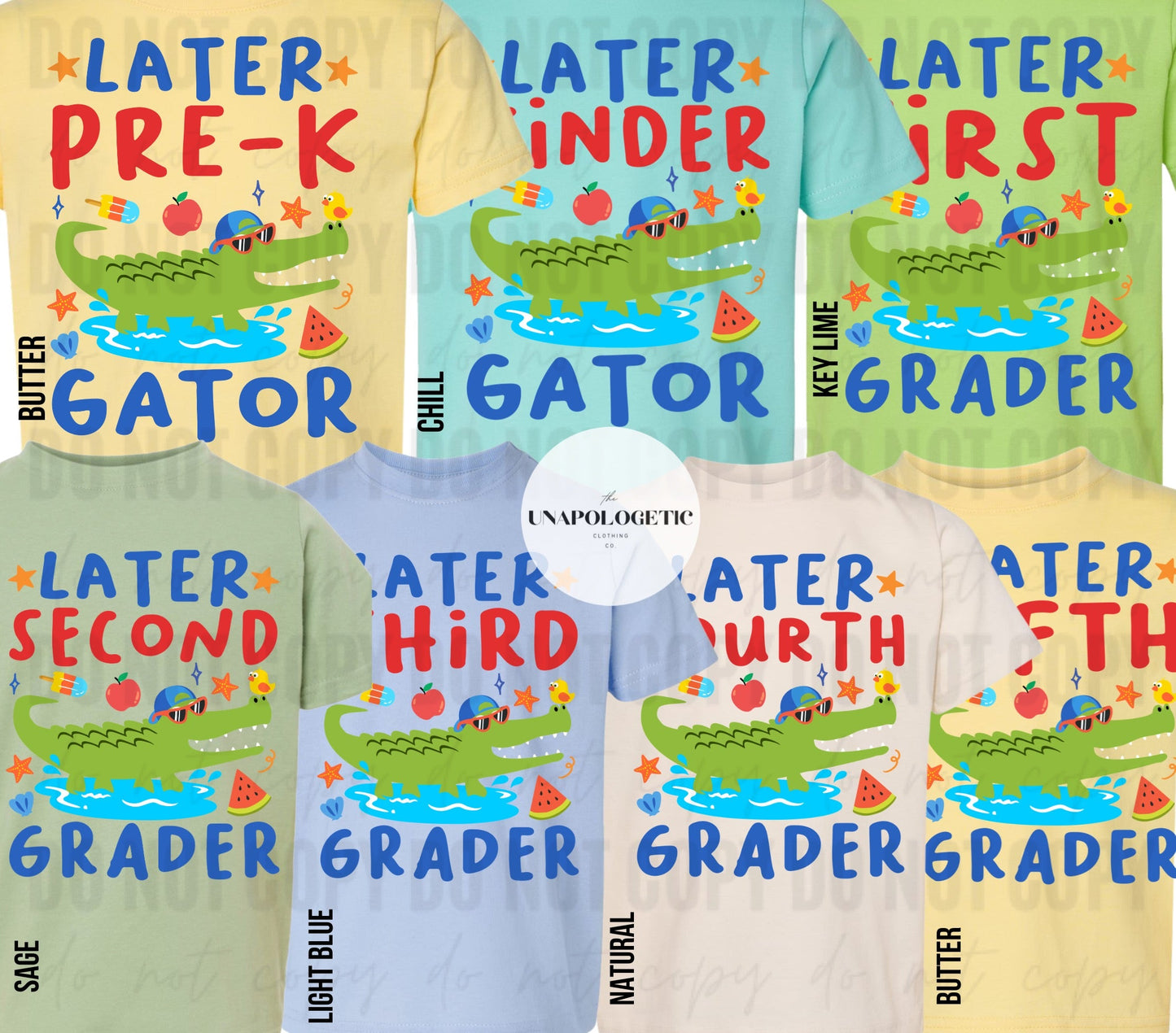 Later School Gator (Boy and Girl Version) - WS
