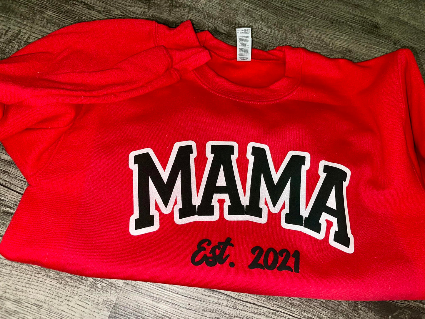 Mama Puff/Glitter Sweatshirt