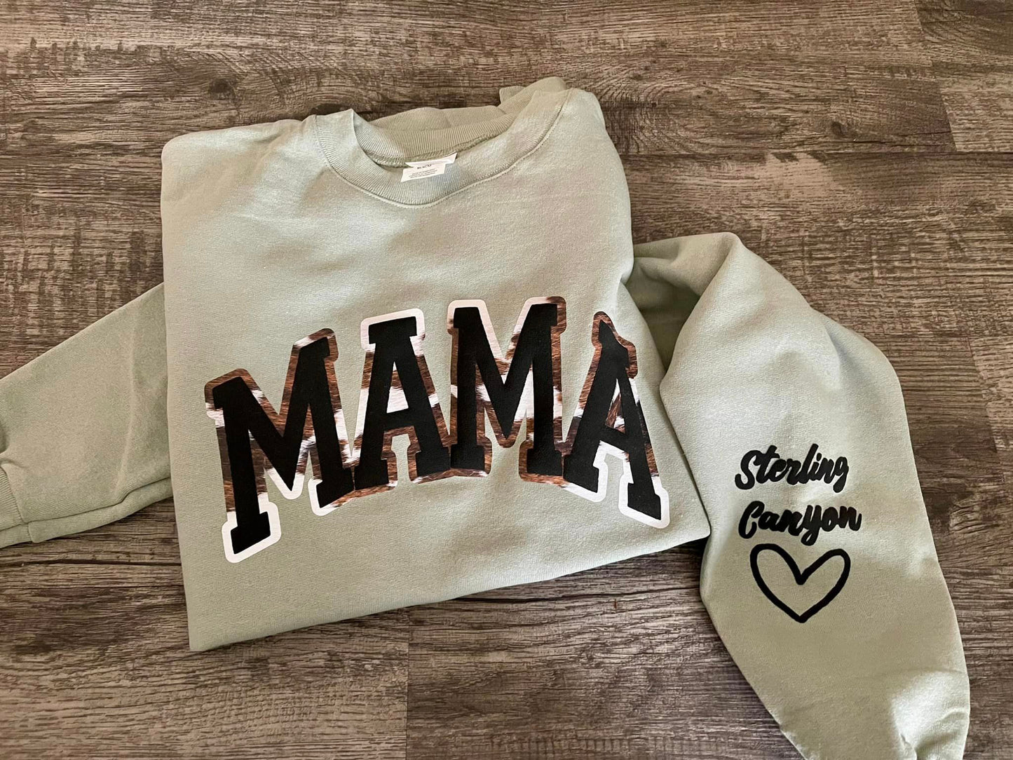 Mama Puff/Glitter Sweatshirt