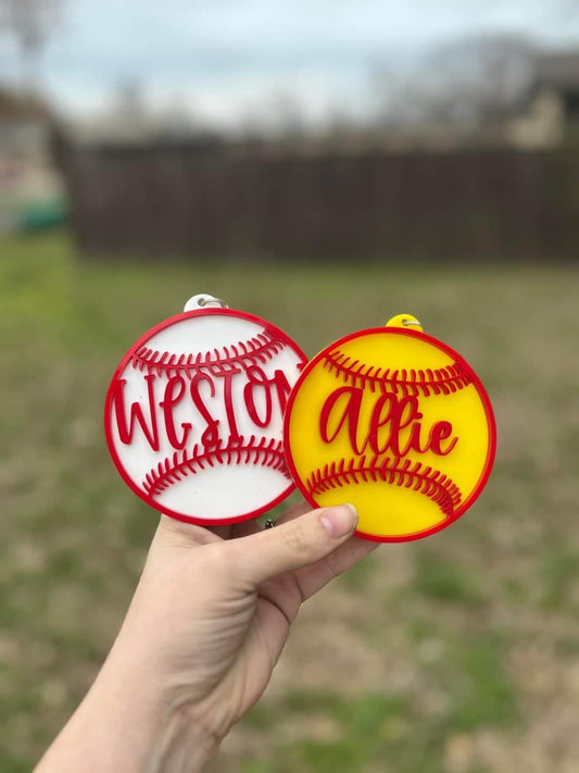Sports Bag Personalized Tags