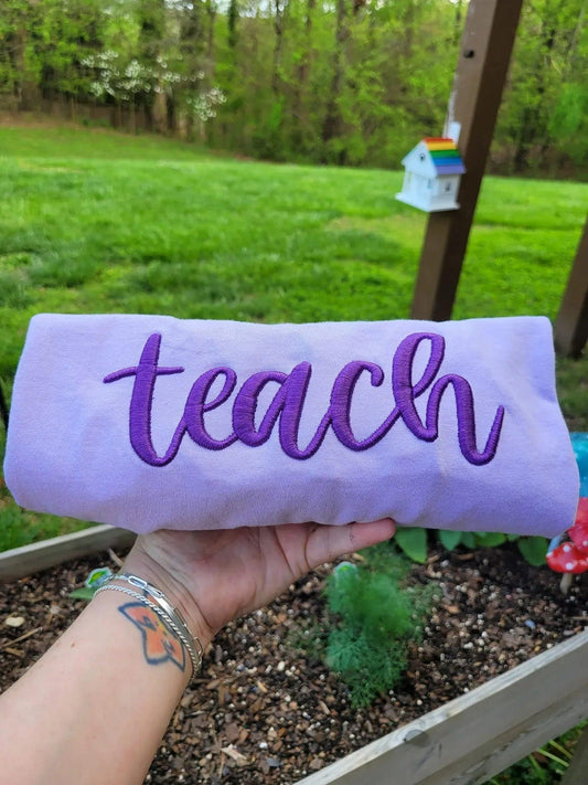 teach 3D Puff Embroidered Shirt