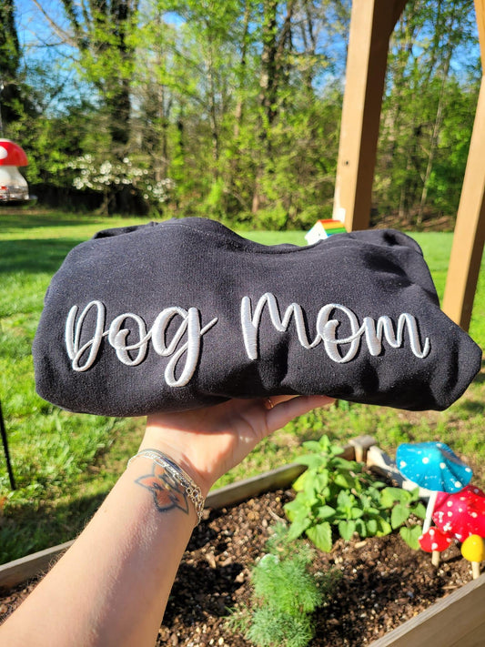 Dog Mom 3D Puff Embroidered Shirt