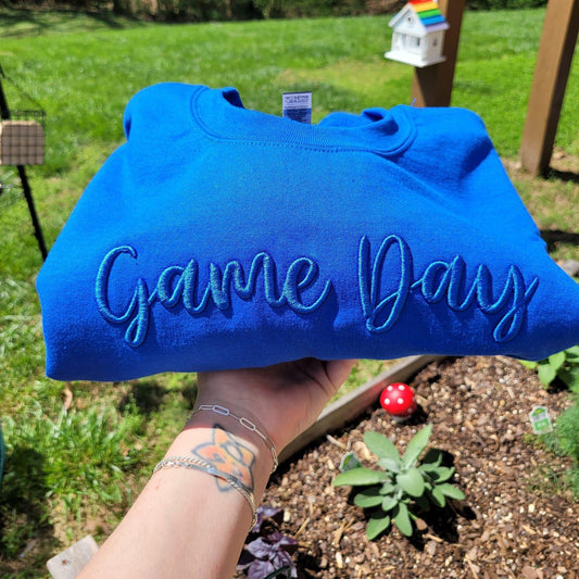 Game Day 3D Puff Embroidered Shirt