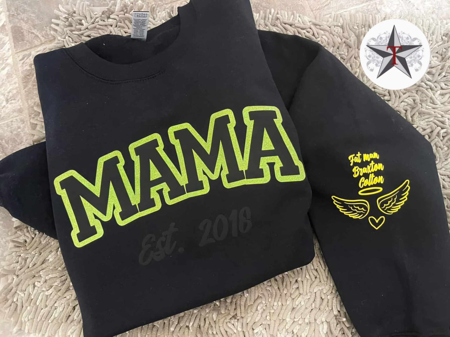 Custom Mama Puff Crewneck