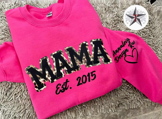 Custom Mama Puff Crewneck