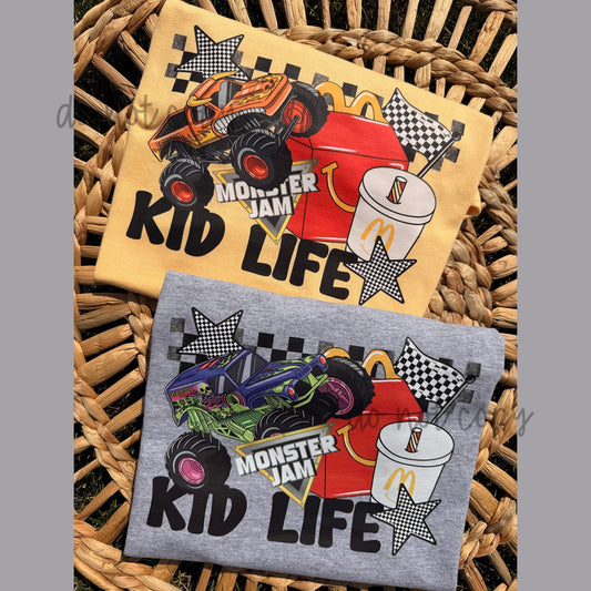 Kid life Monster Jam Shirts