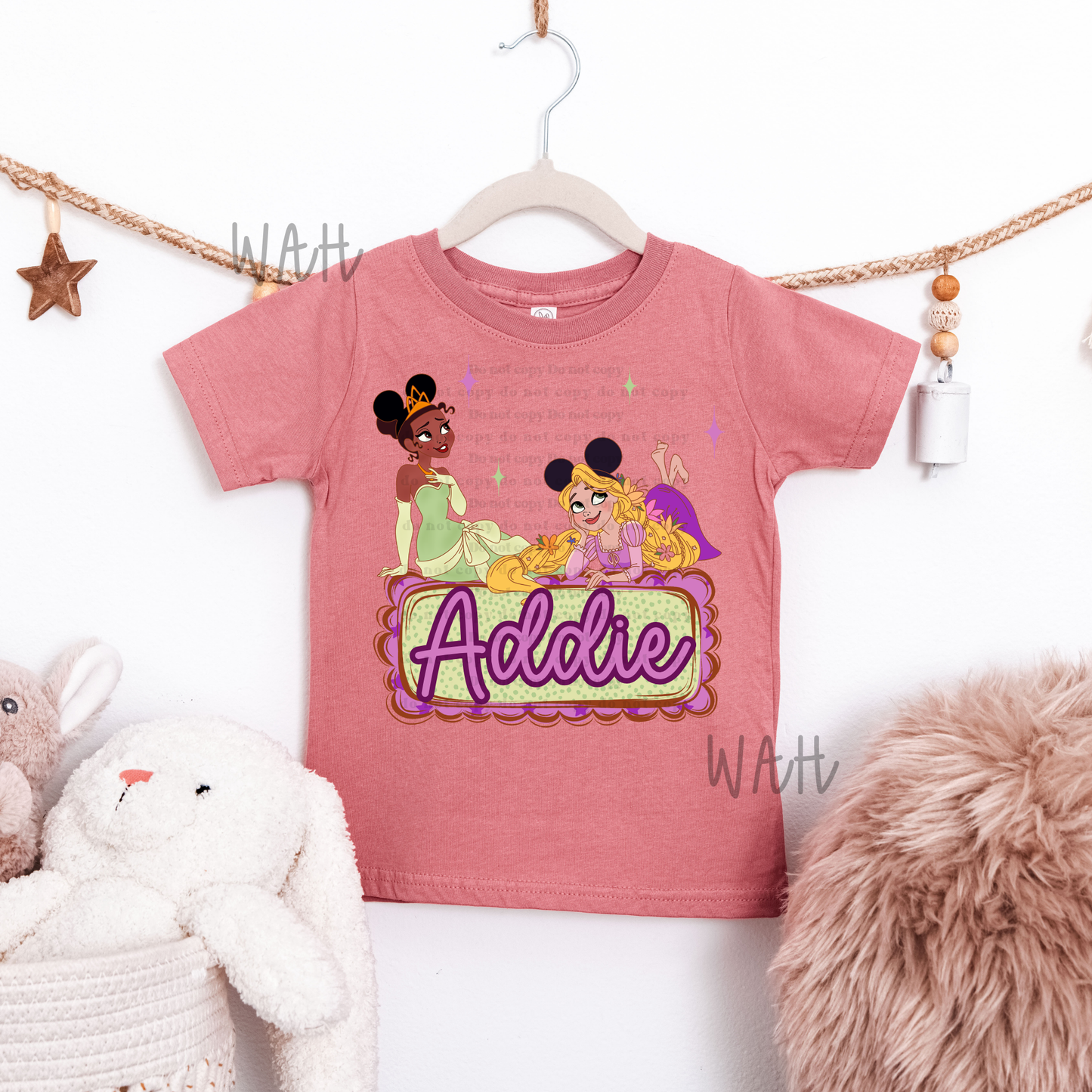 Tiana & Rapunzel Name Plate
