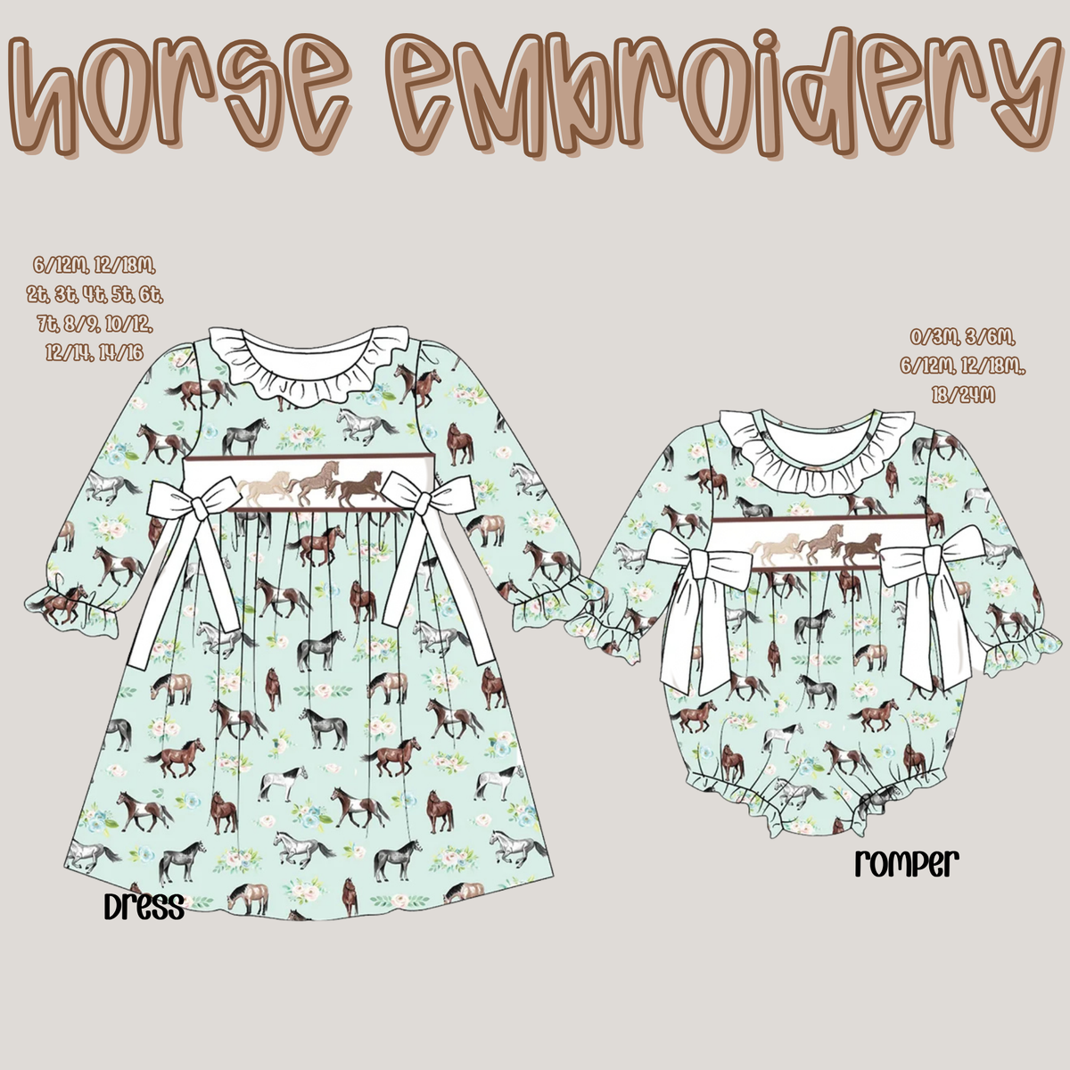 Horse Embroidery - Closes 10.17