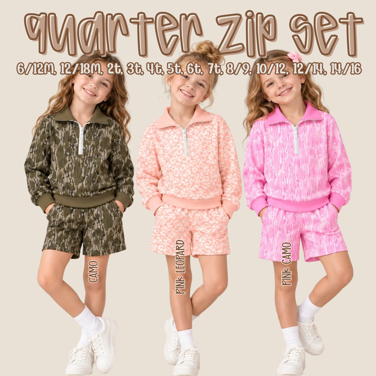 Quarter Zip Set - Closes 10.10