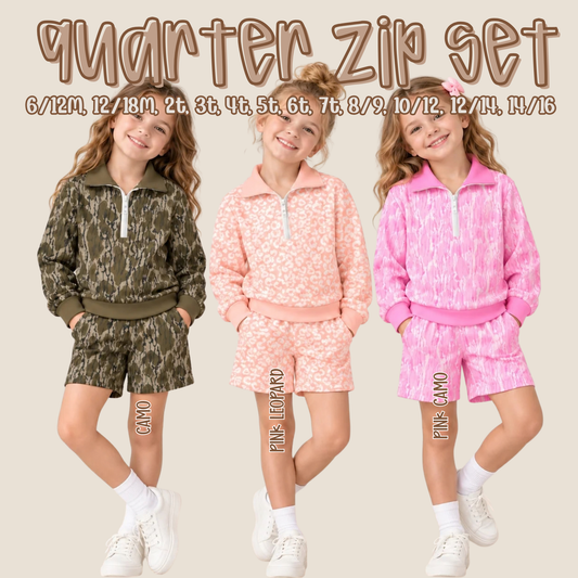 Quarter Zip Set - Closes 10.10