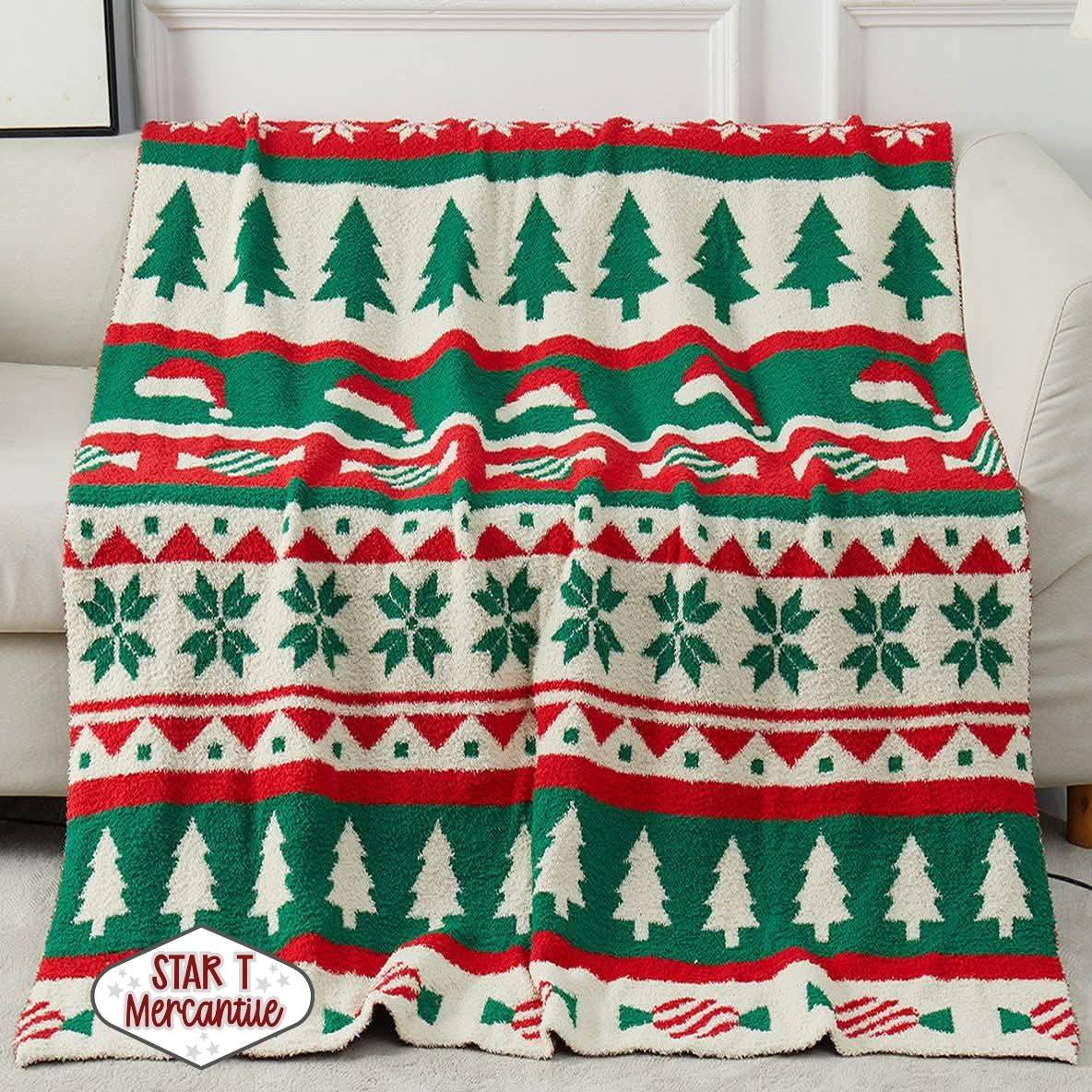Christmas Sherpa Blanket