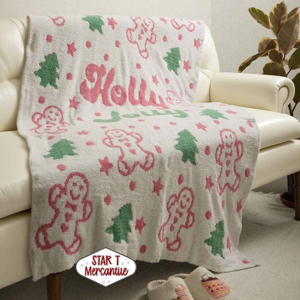 Christmas Sherpa Blanket