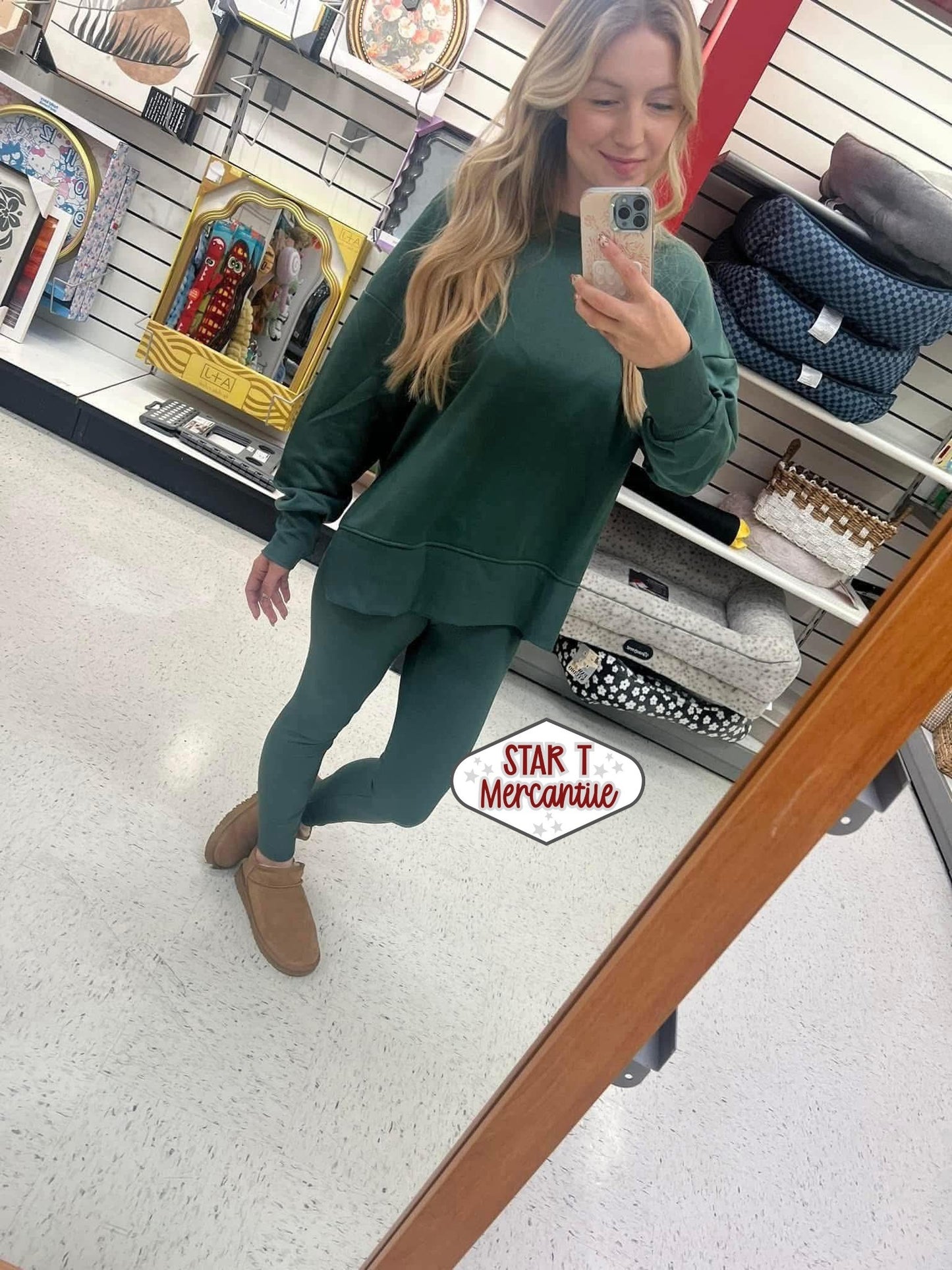 Women’s Crewneck Sweatshirt and Tights Set