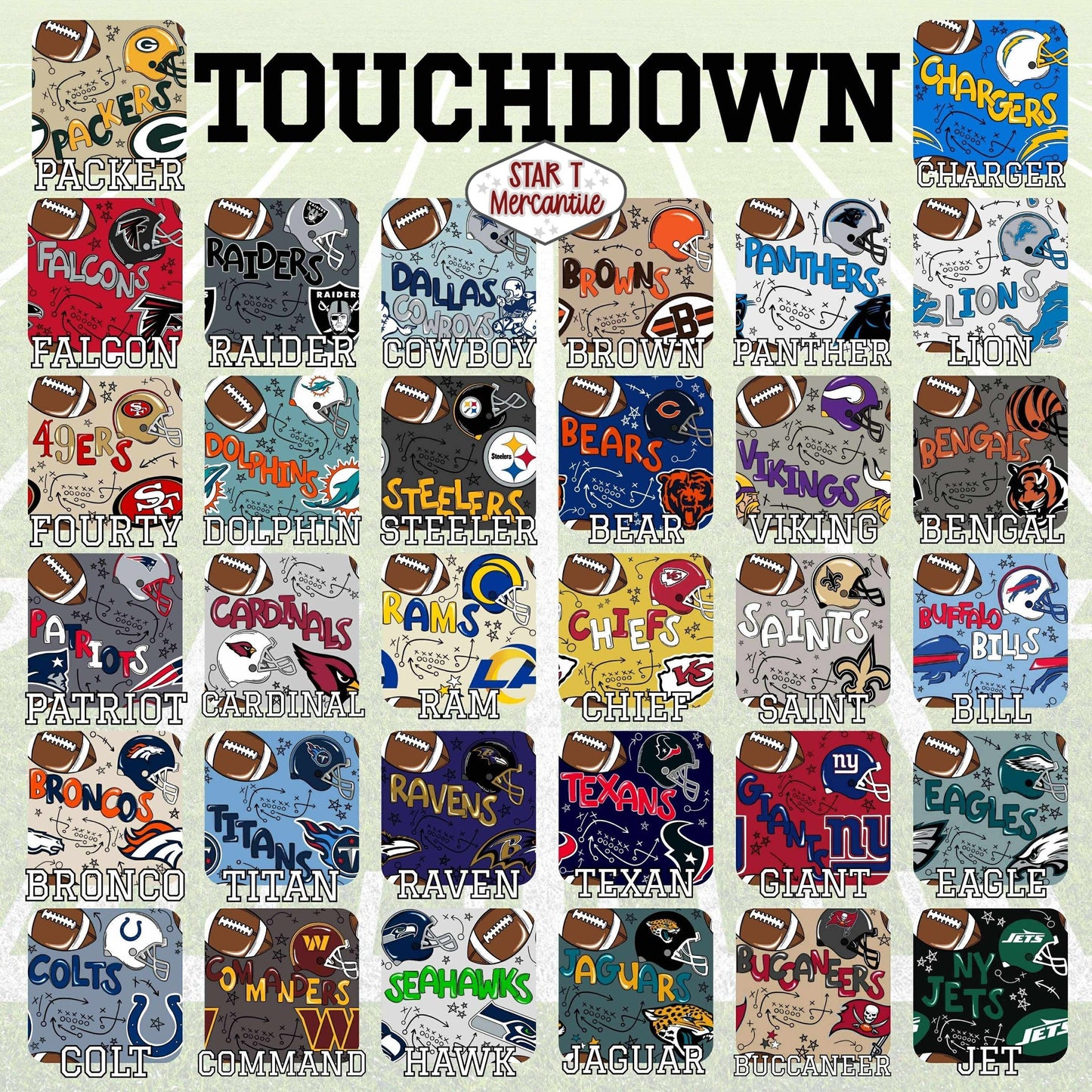 Touchdown Knot Just Bows-- (2)