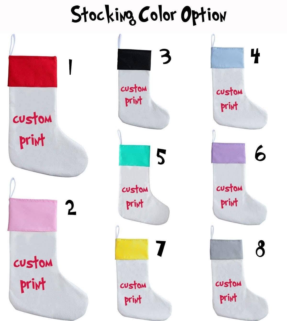 Custom Print Christmas Stocking
