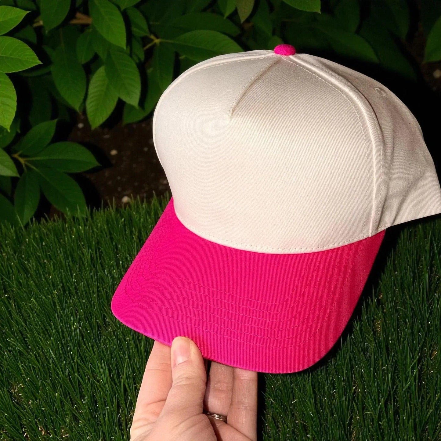 American Honey Embroidered Adjustable Five-Panel Twill Hat