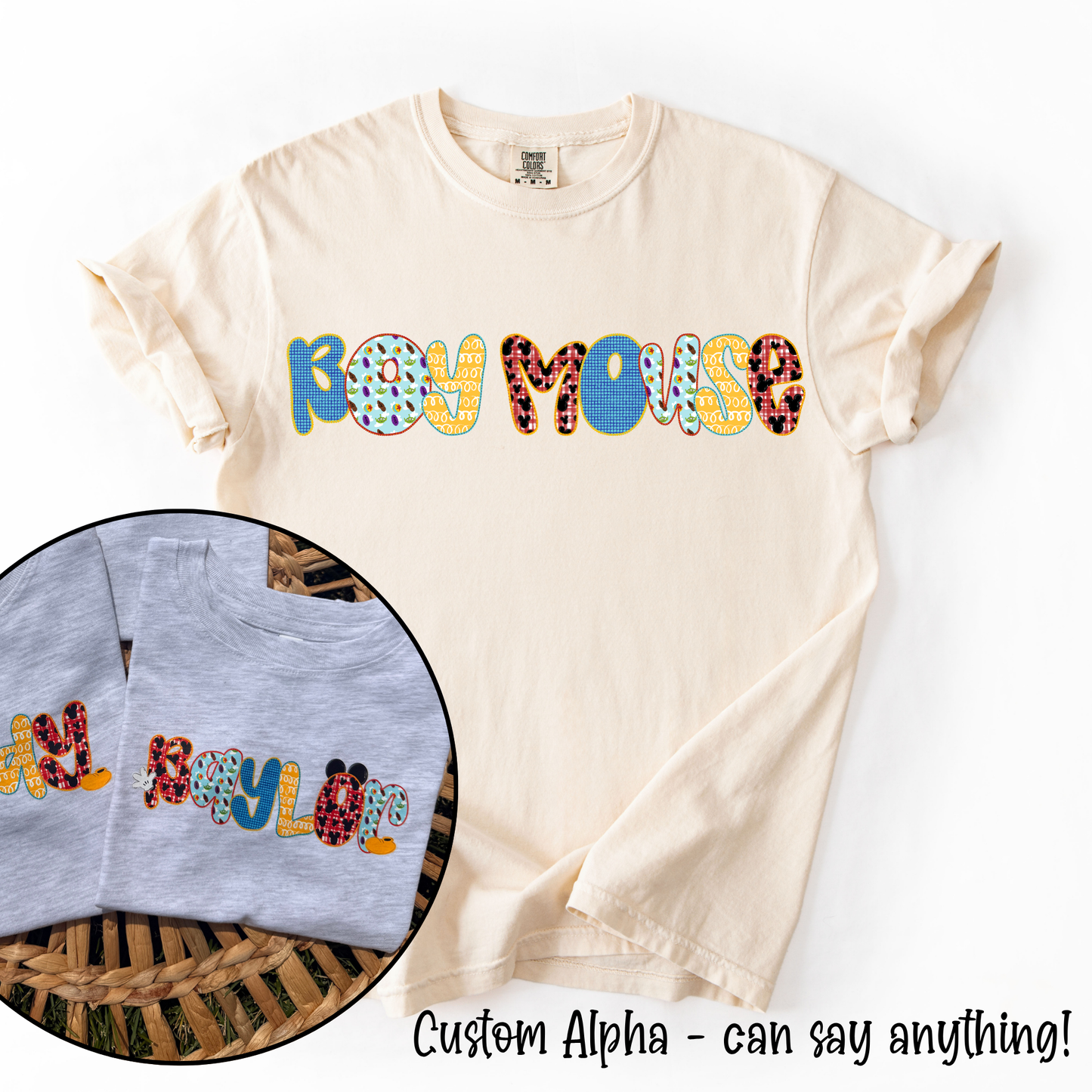 Boy Mouse Custom Alpha Tee