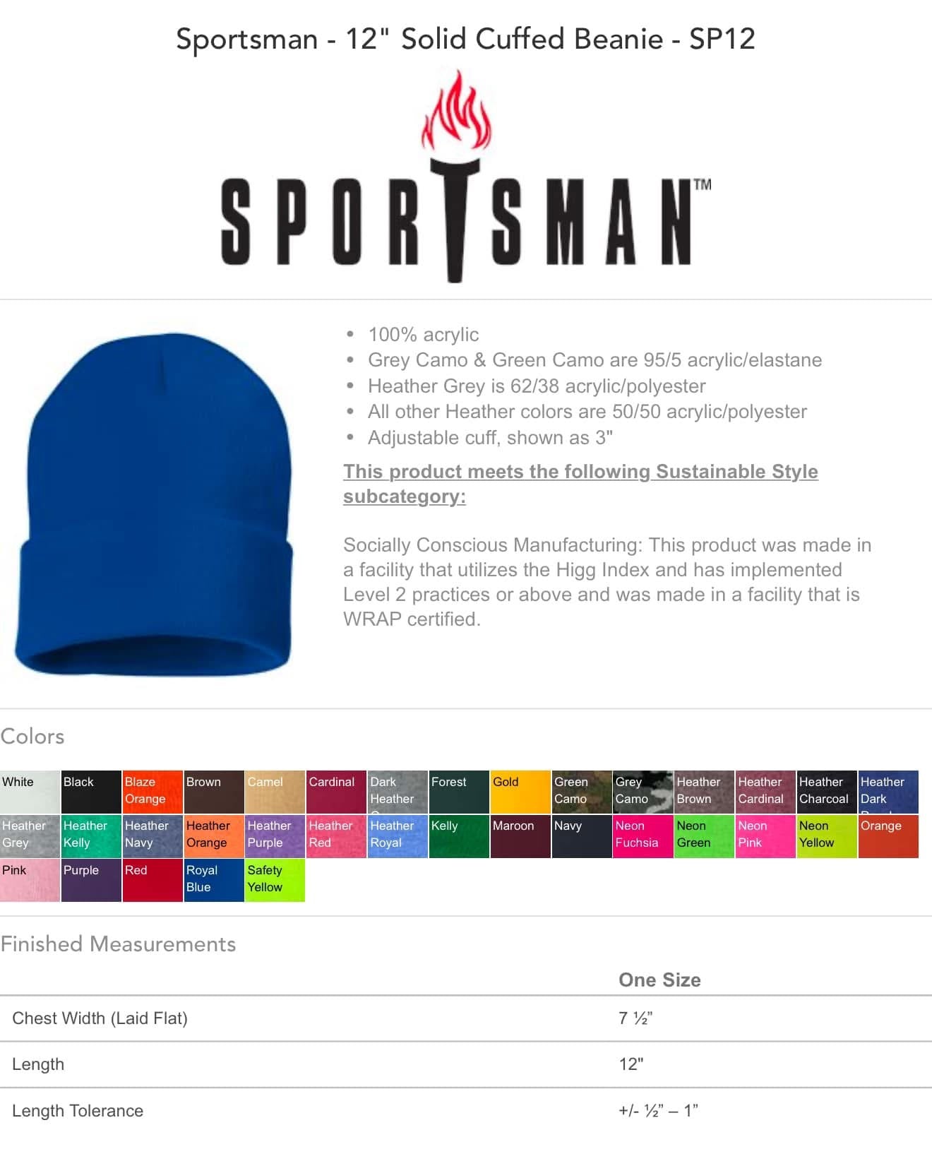 Custom Embroidered Beanie - WS