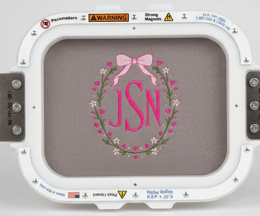 Personalized Floral Wreath Monogram Shirt – Left Chest Embroidery | QUICK SHIP