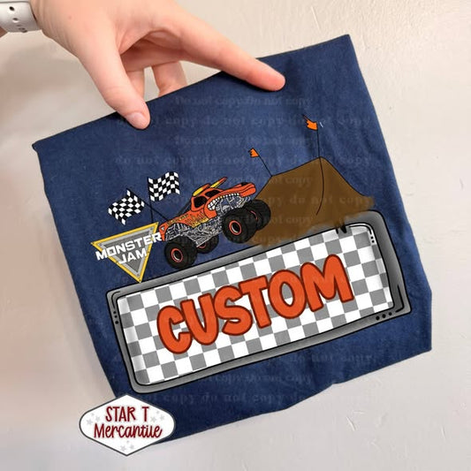 Custom Name Plate Monster Jam - YOUTH