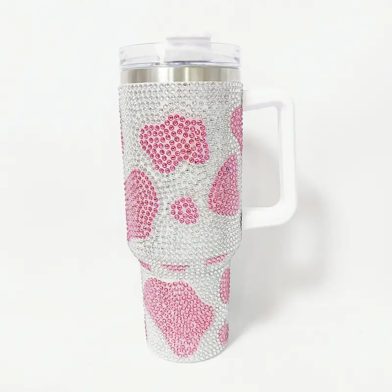 Bling Cow Print Tumbler