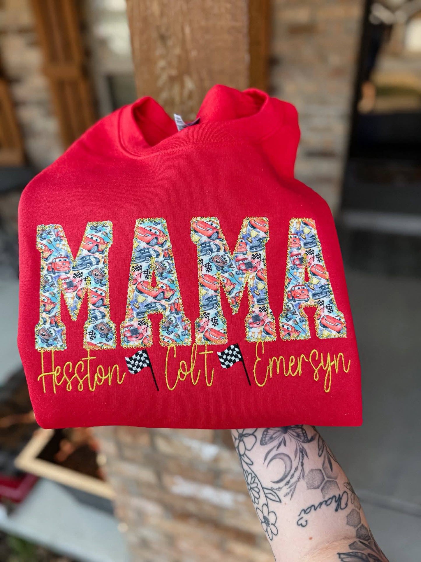 Cars Custom Embroidered