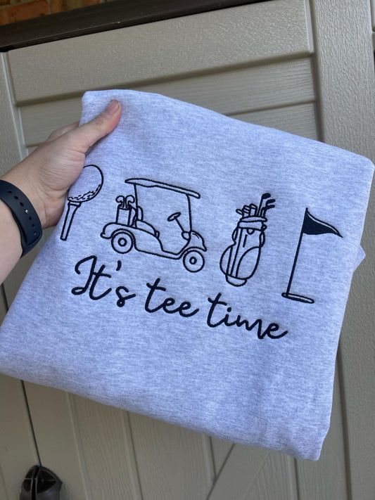 It's Tee Time Embroidered Shirt