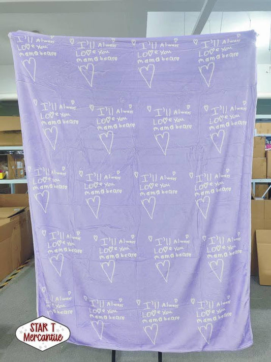Custom Handwriting Blankets