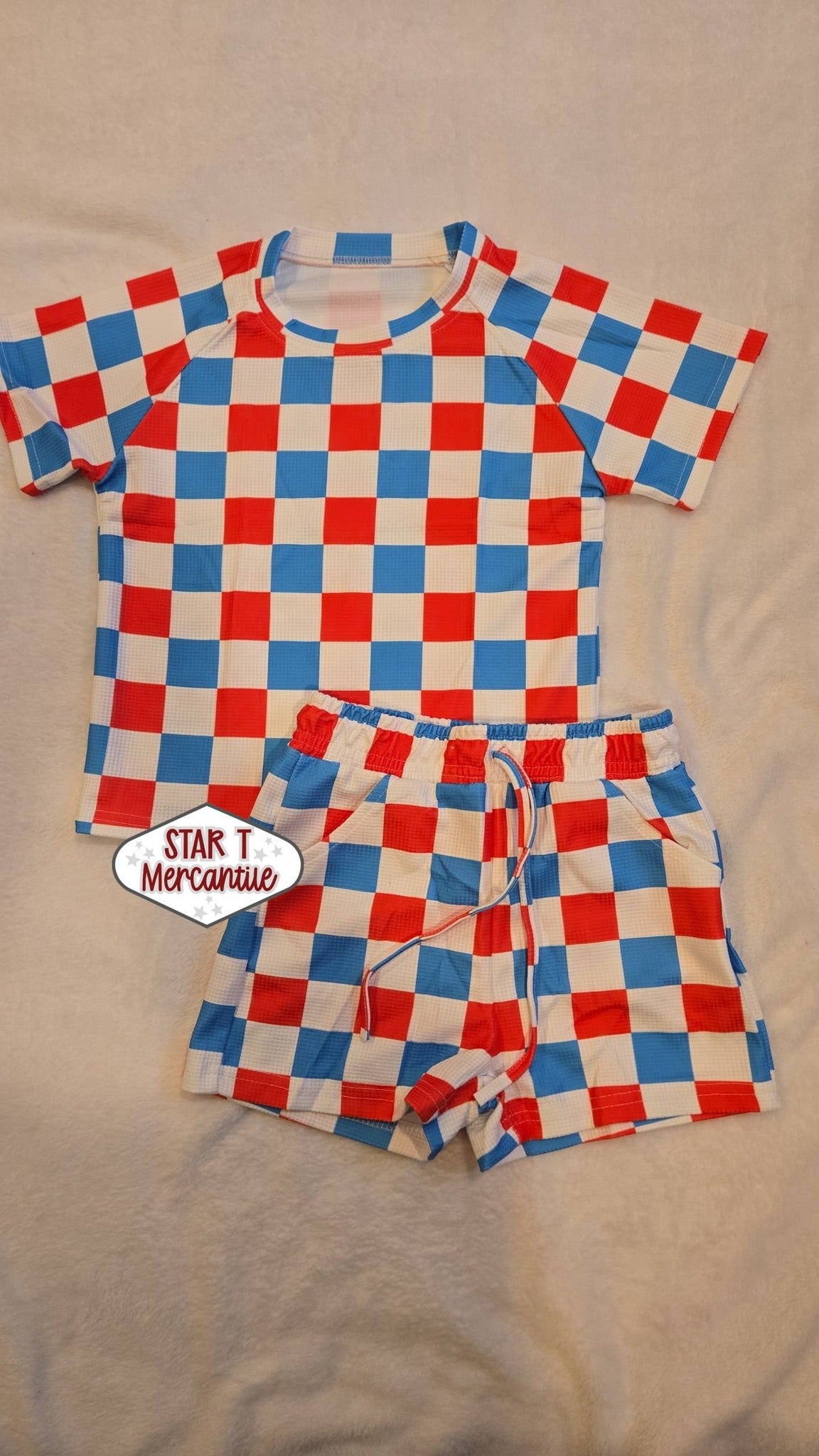 Custom Short Sleeve Waffle Sets