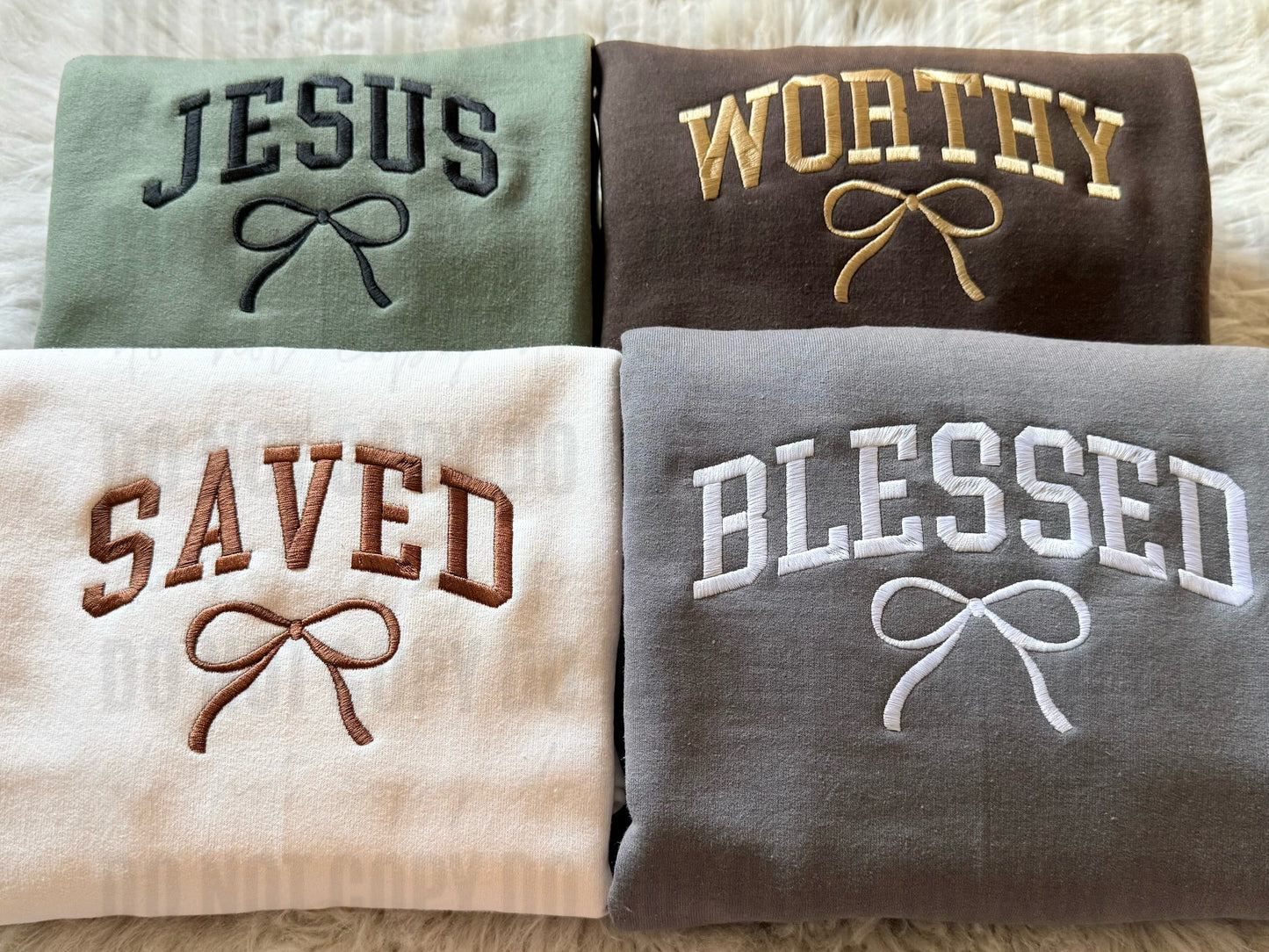 Faith Bow Embroidered - WS