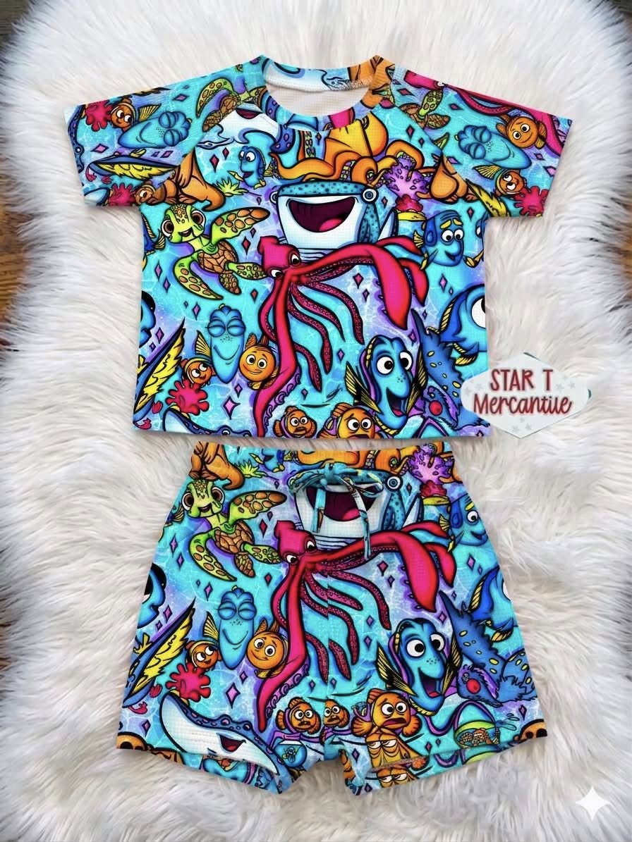 Custom Short Sleeve Waffle Sets