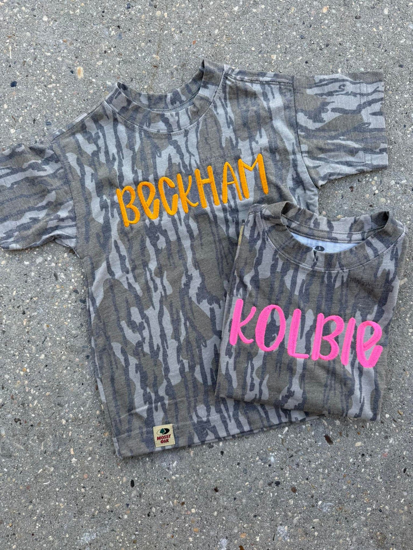 Camo Embroidered Name Tee