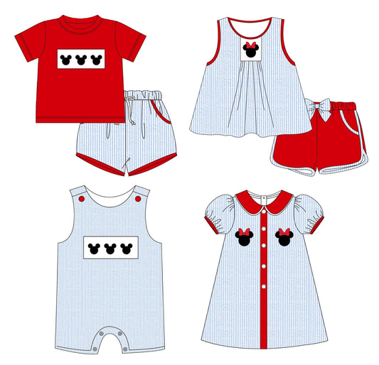 Seersucker Mouse Embroidered Collection - ETA early March