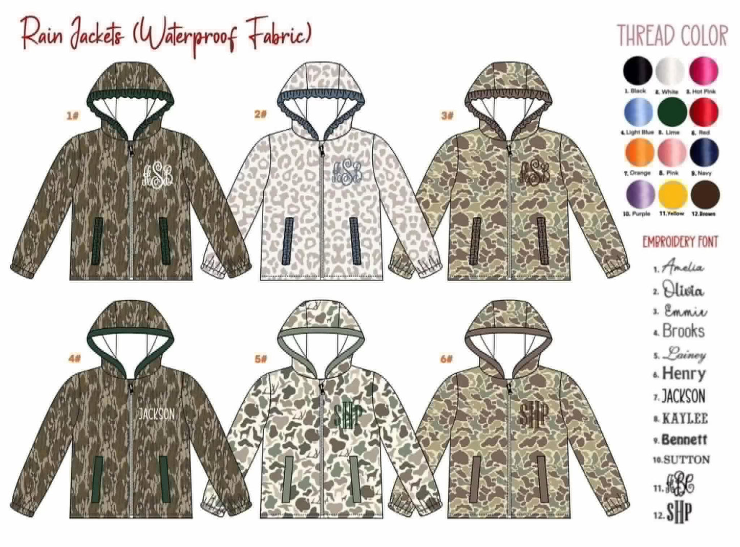 Camo Rain Jacket