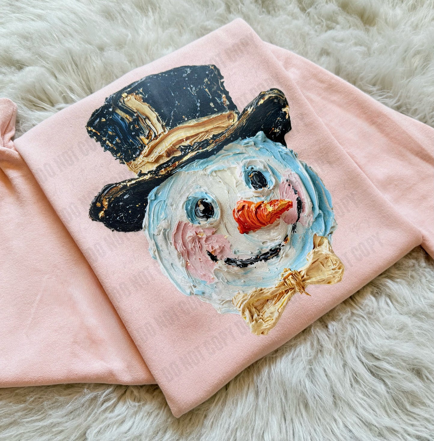 Snowman (faux) Hand Painted - WS
