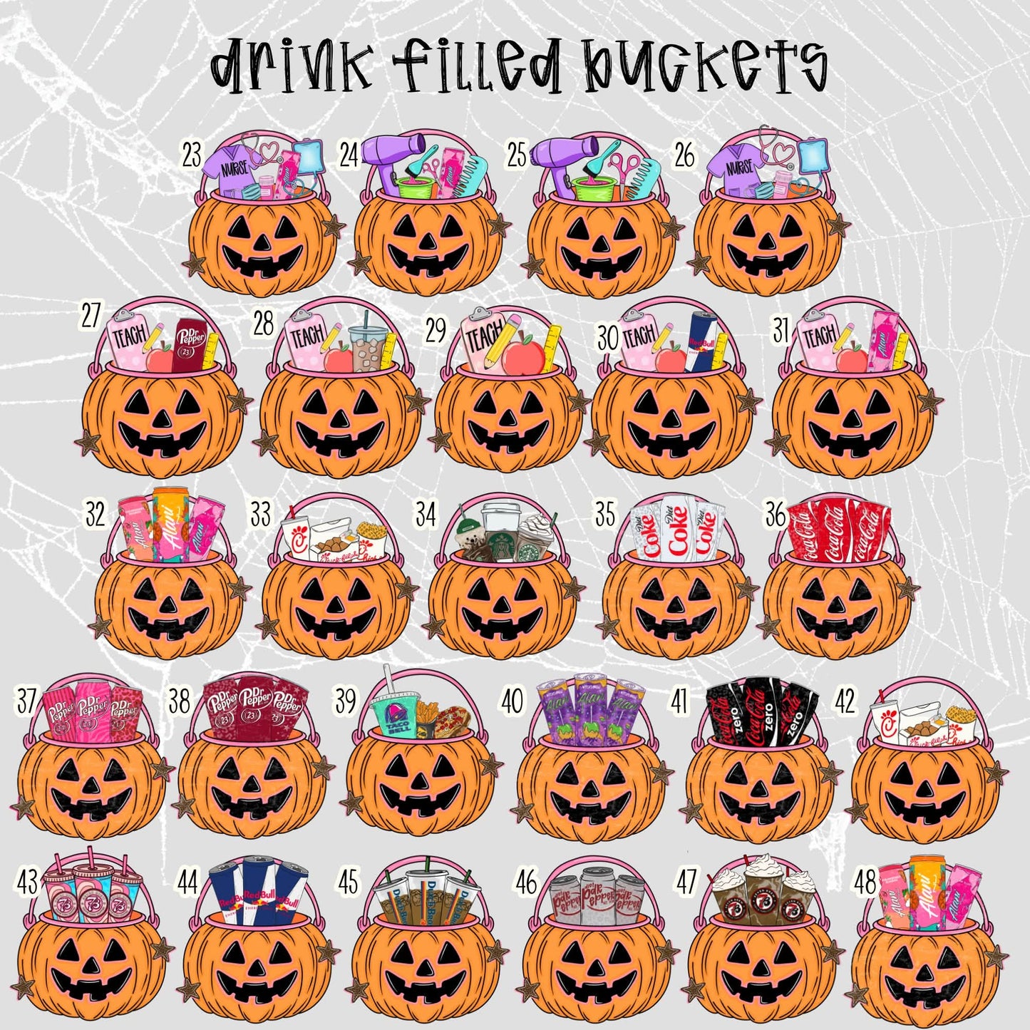 Halloween Buckets- Delulu Sale