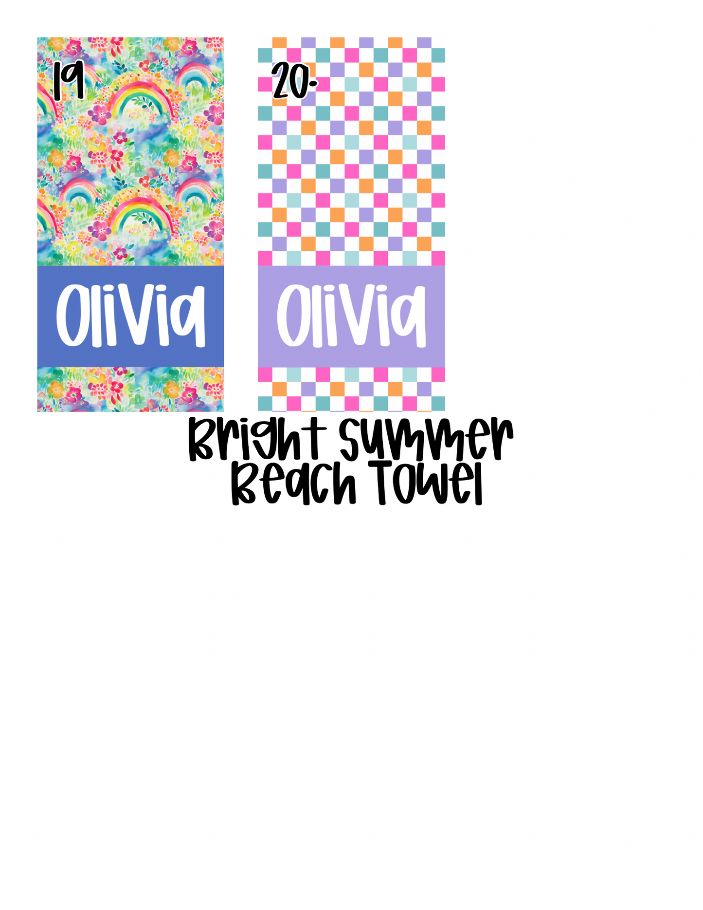 Bright Summer Beach Towels