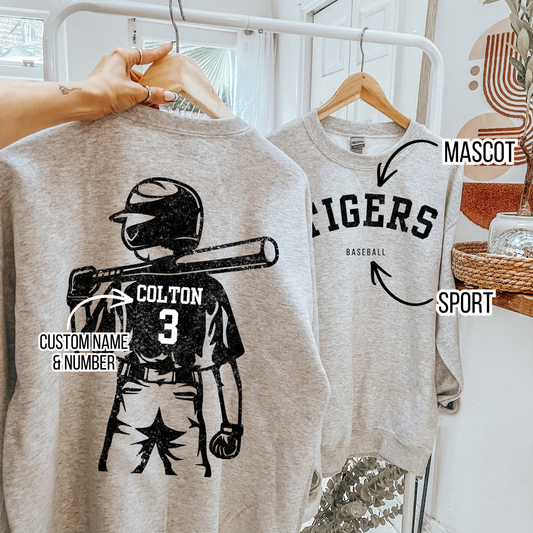 Distressed Front and Back Custom Baseball - WS