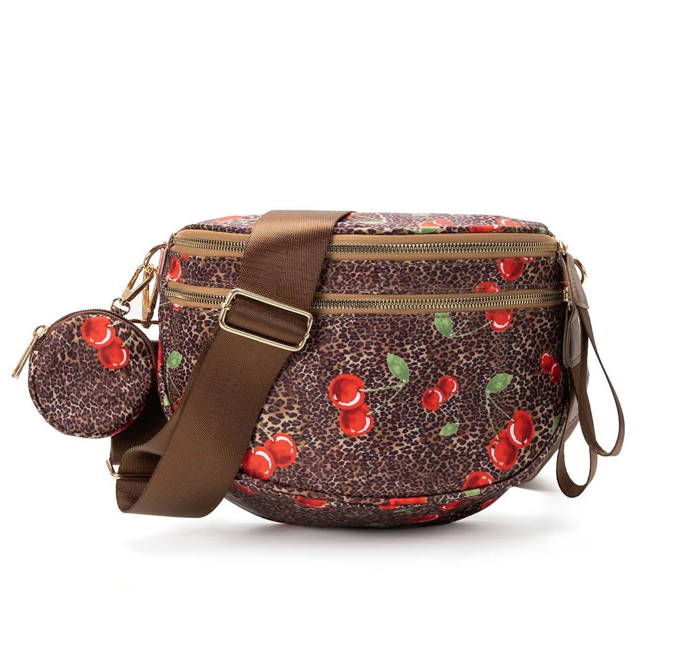 Bows Printed Crossbody Bag