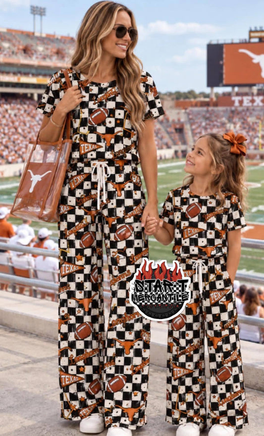 Custom Waffle Short Sleeve + Pants Set