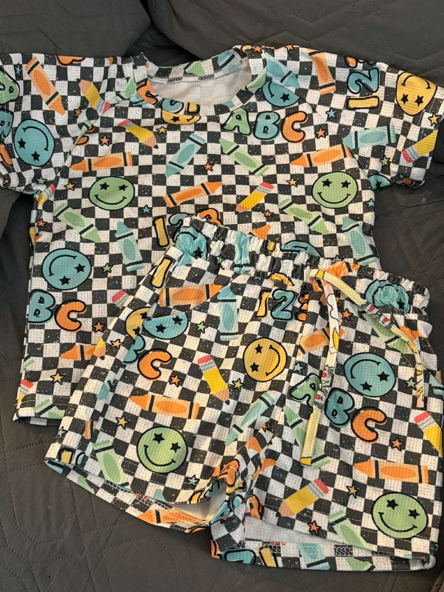 Custom Short Sleeve Waffle Sets