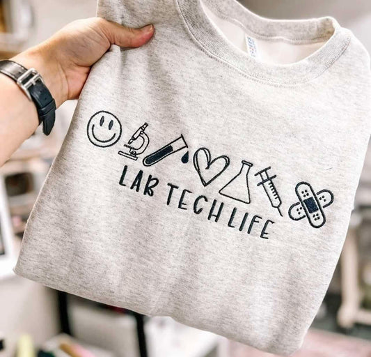 Custom Medical Title Embroidered Sweatshirt