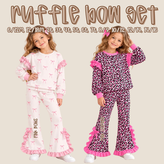 Ruffle Bow Set - Closes 10.10