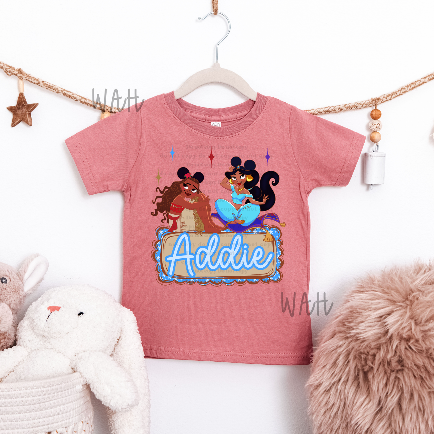 Jasmine & Moana Name Plate