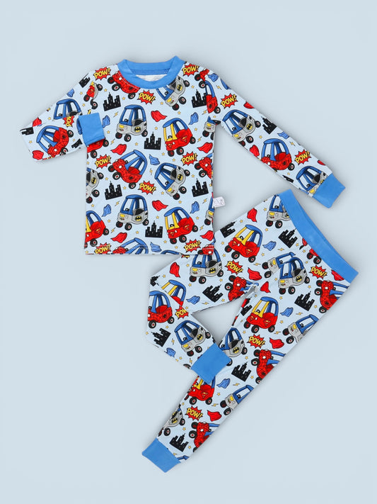 Cozy Cars 2p Long Sleeve Set