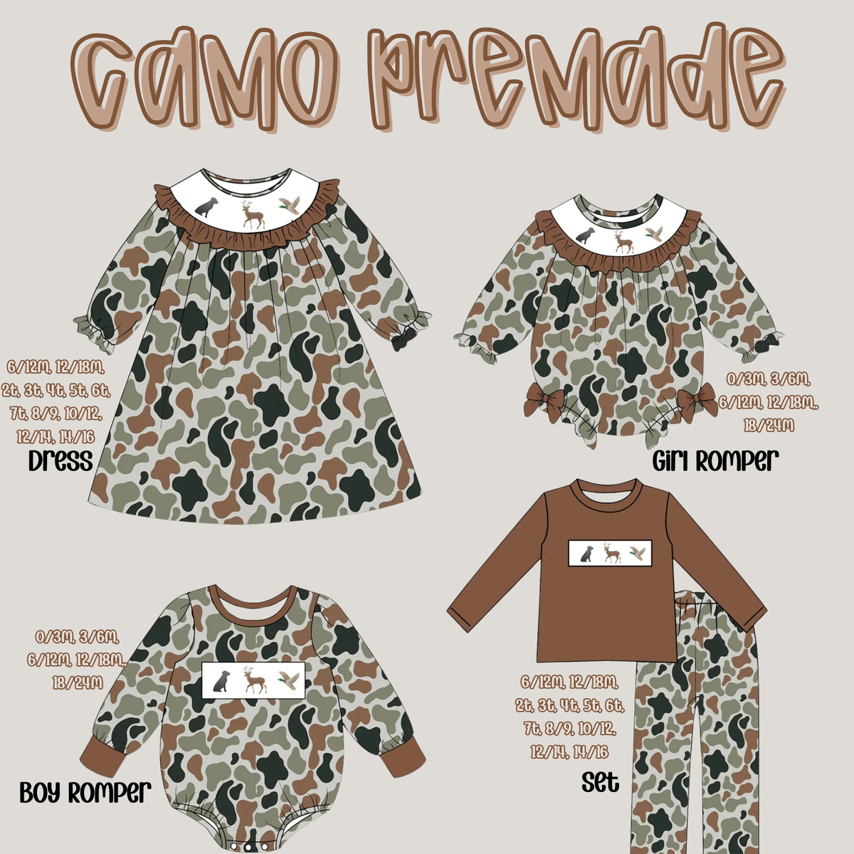 Camo Premade - Closes 10.17