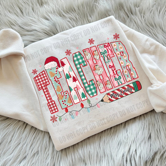 Custom Festive Teacher - WS