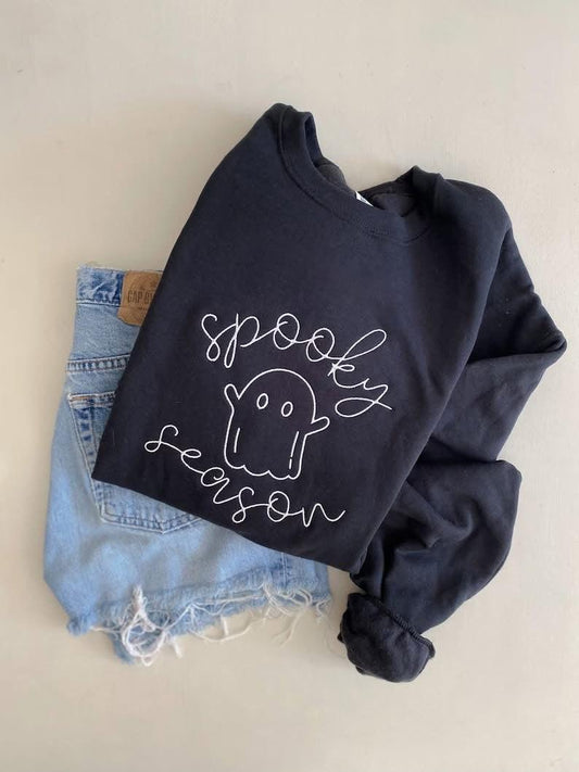 Spooky Season Embroidered Sweatshirt