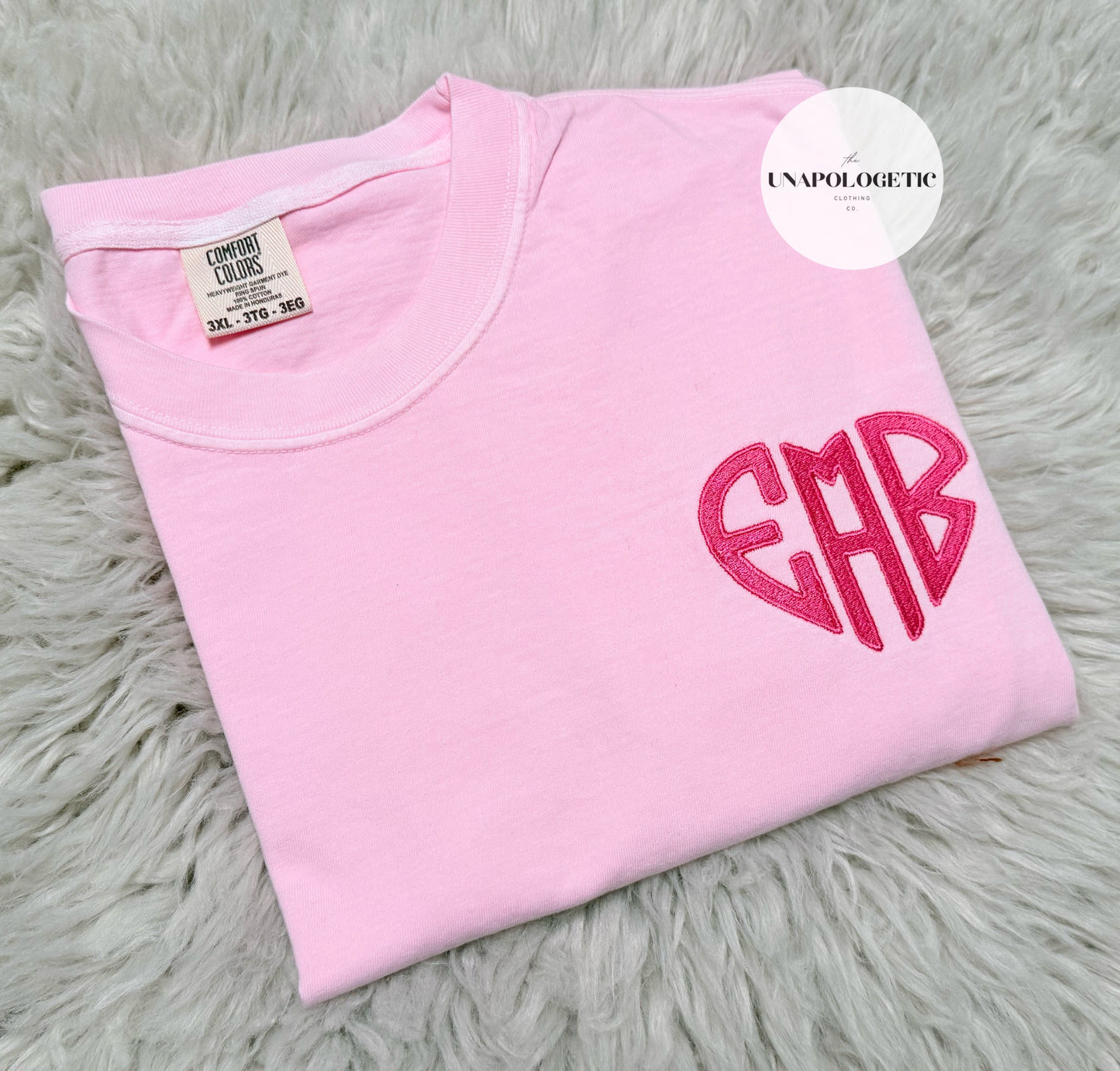 Heart Locket Monogram (Embroidered) -WS
